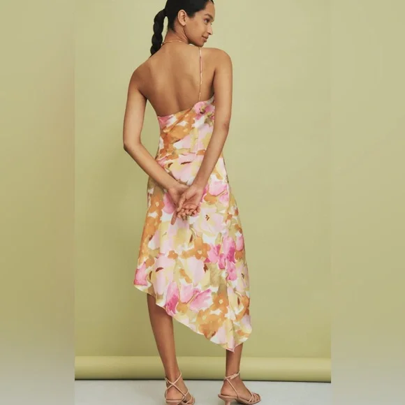 🎉HP🎉 NWT Bardot Andy One-Shoulder Asymmetrical Midi Dress S - Picture 2 of 7